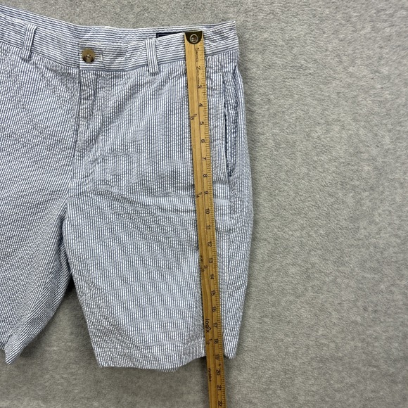 Vineyard Vines Club Shorts Mens 32 Blue Hickory Stripe Conductor Seersucker - Picture 5 of 7